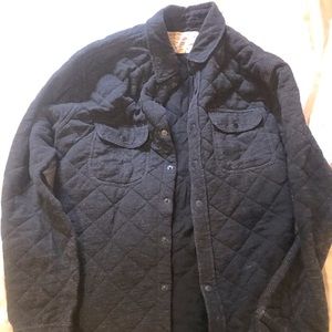 Grey quilted work shirt